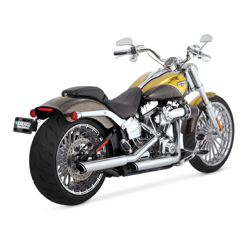 Vance and Hines Twin Slash Slip-Ons — 2007-2017 Harley-Davidson Softail Standard