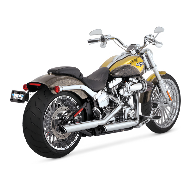 Vance and Hines Twin Slash Slip-Ons — 2007-2017 Harley-Davidson Softail Standard