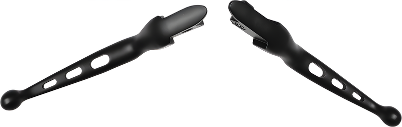 Harddrive Custom Levers - 3-Hole Lever SET Black FLH/FLT 2008-2013 — Harley-Davidson Road King, Road King Classic, Electra Glide Classic (2008-2013)