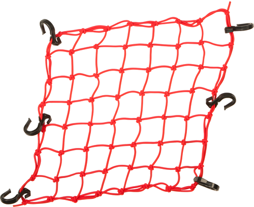 Powertye Adjustable Cargo Net - RED 15
