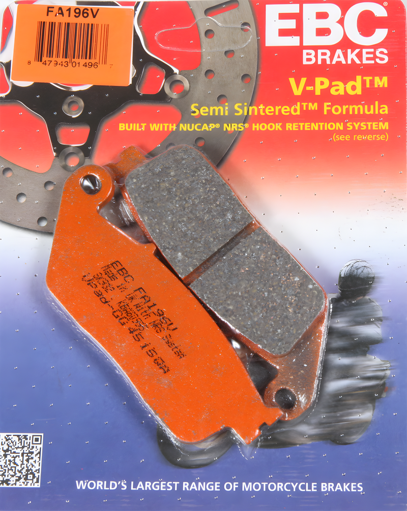 EBC Brake Pads V-Series — Indian Motorcycle Chief Classic, Chief Vintage, Chieftain (2014-2019)