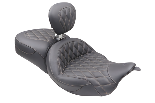 Mustang Motorcycle 1 Piece with Driver Backrest Original — 2008-2025 Harley-Davidson Touring