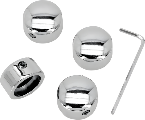 Harddrive Head Bolt Cover - Covers Chrome 4-PK — Harley-Davidson (1984-2019)