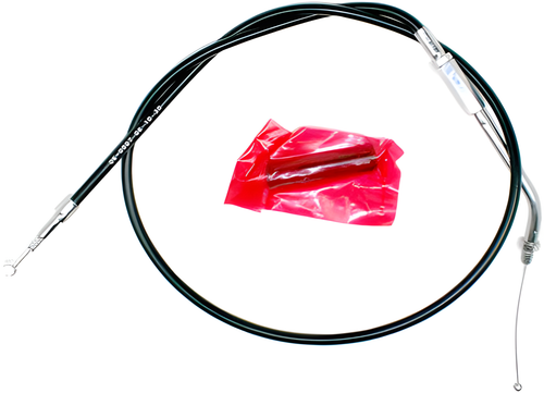 Motion Pro Black Vinyl Idle Cable — Harley-Davidson Super Glide, Low Glide, Softail (1981-1989)