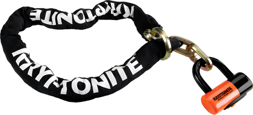 Kryptonite New York Noose w/Evolution Series 4 Disc Lock - Cinch Ring Chain 1213