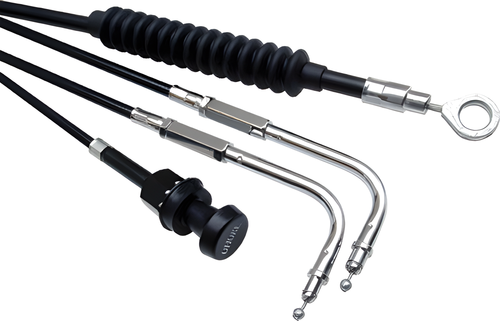 Motion Pro Black Vinyl Choke Cable — Harley-Davidson Sturgis, Super Glide, Fat Bob (1980-1981)