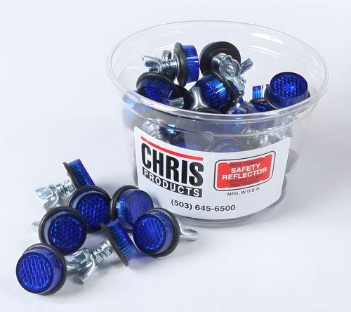 Chris Products Mini-Reflectors - Blue 40/PK