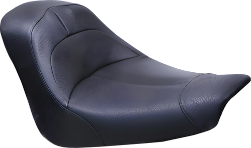 Danny Gray MinimalIST Solo Leather Seat - Fxst `06-`10, Flstf/B `2007-2017 — Harley-Davidson Softail Fat Boy, Softail Fat Boy Lo, Softail (2006-2017)