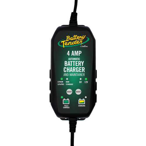 Battery Tender 4 Amp Selectable Battery Charger - 6/12v Charger