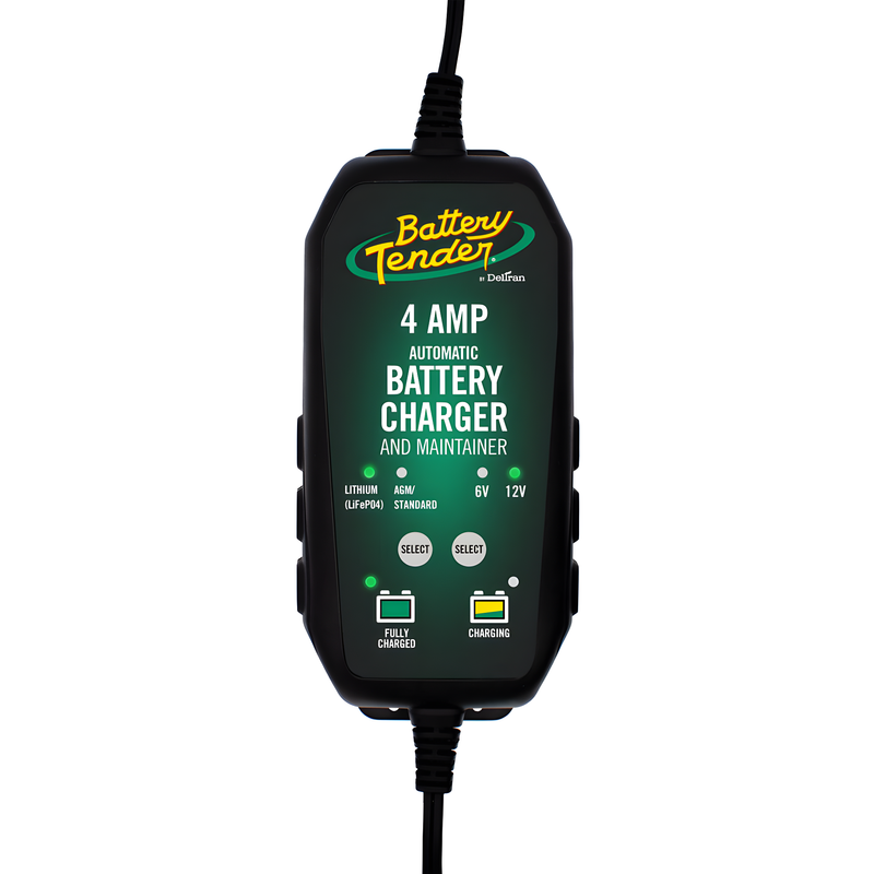 Battery Tender 4 Amp Selectable Battery Charger - 6/12v Charger