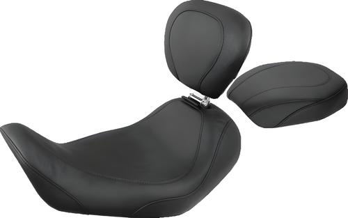 Mustang Motorcycle Solo with Driver Backrest Original — 2006-2017 Harley-Davidson Dyna Wide