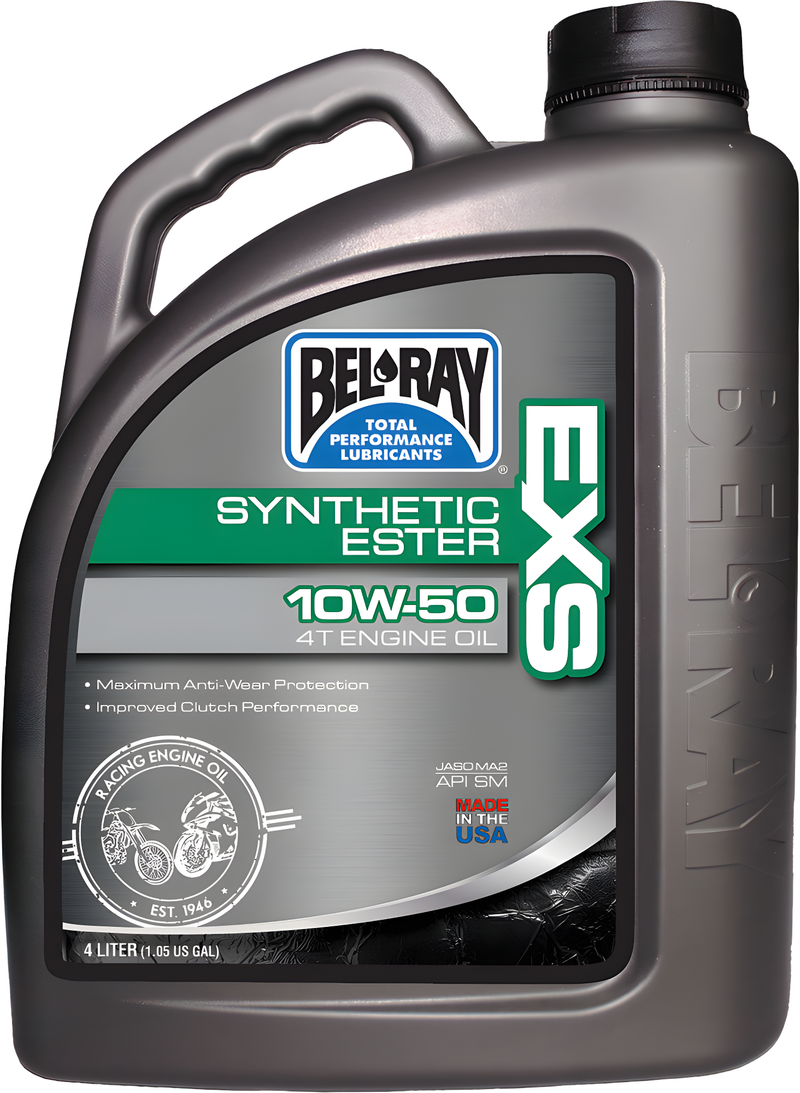 Bel-Ray EXS Full Synthetic Ester 4T Engine Oil - SYN Ester OIL 10w50 4l (4/Case…