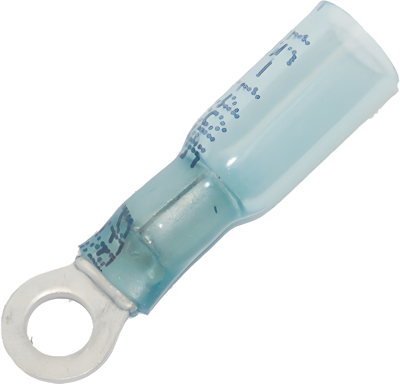 NAMZ Custom Cycle Ring Terminals - Terminal Heat Sealable #8 2016-2014 25-PK