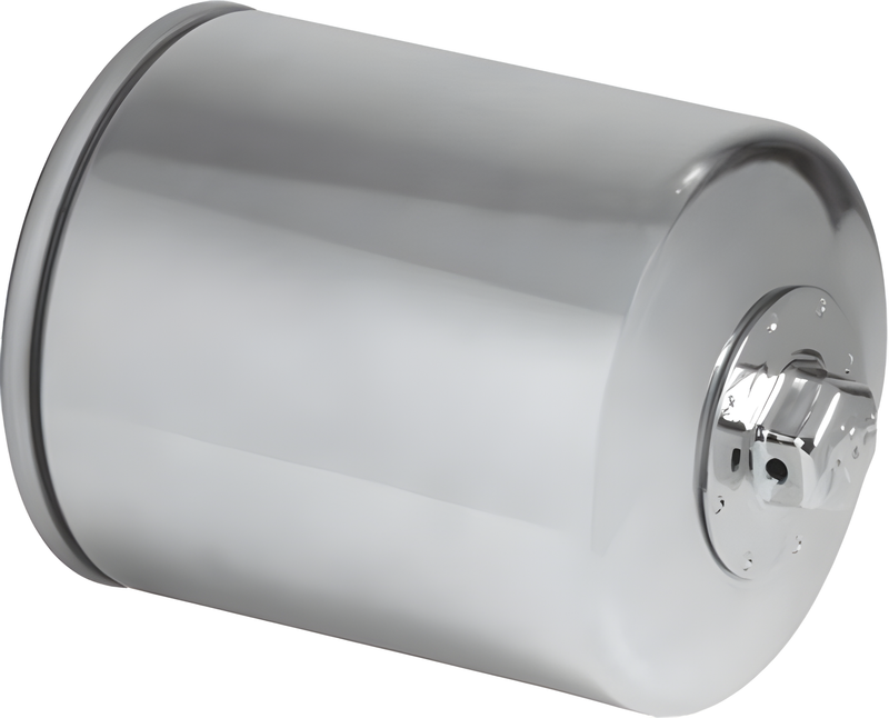 K&N Oil Filter - Chrome — Harley-Davidson Road King, Softail Fat Boy, Softail Heritage Classic (1989-2023)