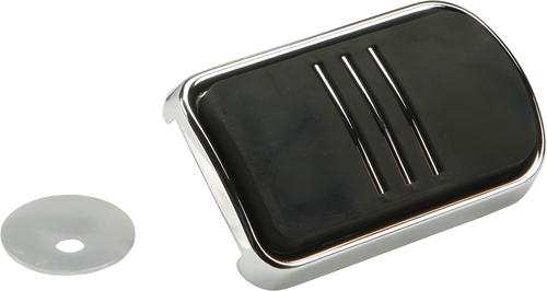 Harddrive Brake Pedal Pad - Chrome Flt, Flst, FD — Harley-Davidson (1980-2025)