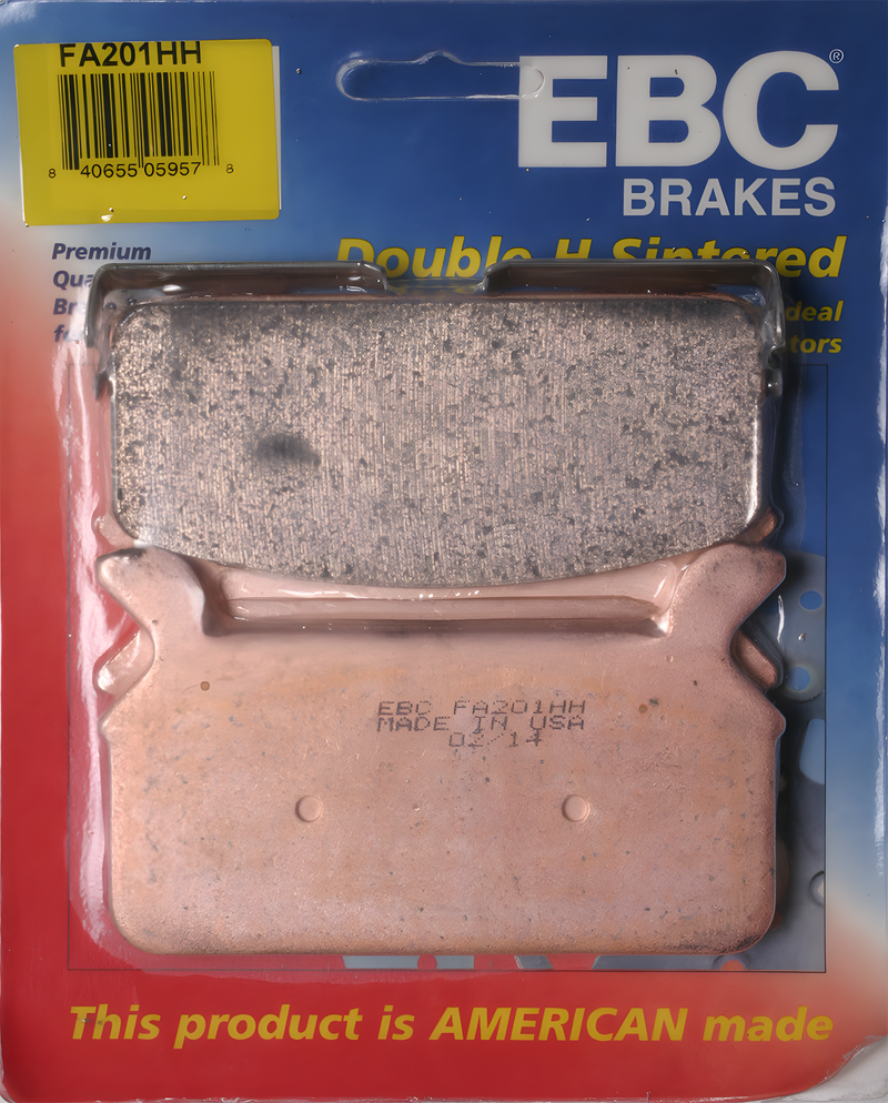 EBC Standard Brake Pads - Fa201hh Double-H Sintered — Harley-Davidson (1986-1999)