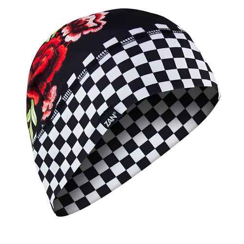 Zan Sportflex Series Helmet Liner - Checkered Floral