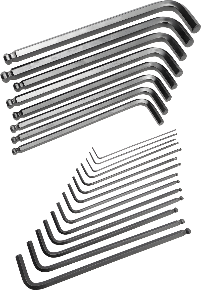 Performance Tool SAE/Metric Ball End Hex Key Set - 22 PC SAE/MET Ball END HEX S…