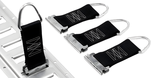 Powertye E-Track Clips w/D-Ring - D-Ring Clips 4/PK