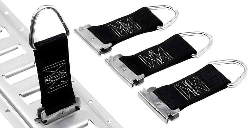 Powertye E-Track Clips w/D-Ring - D-Ring Clips 4/PK
