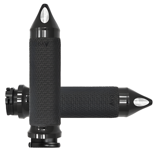 Avon Memory Foam Grip - Black — Harley-Davidson Softail Heritage Classic, Softail Fat Boy, Electra Glide Classic (1984-2018)