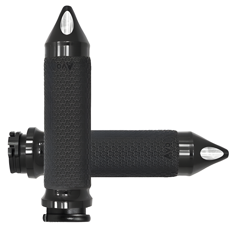Avon Memory Foam Grip - Black — Harley-Davidson Softail Heritage Classic, Softail Fat Boy, Electra Glide Classic (1984-2018)