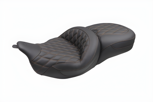 Mustang Motorcycle 1 Piece with Driver and Passenger Backrest Original — 2008-2025 Harley-Davidson Touring