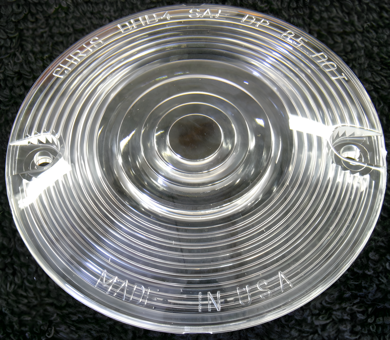 Chris Products Turn Signal Lens - Late FL Models Clear — Harley-Davidson Electra Glide, Softail Heritage Classic, Electra Glide Classic (1955-2026)