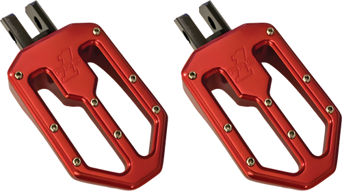 Pro One Pro Peg Moto Style - ONE M8 PEG Moto V2 RED Anodize — Harley-Davidson Street Glide, Softail Fat Boy 114, Road King Special (2017-2026)