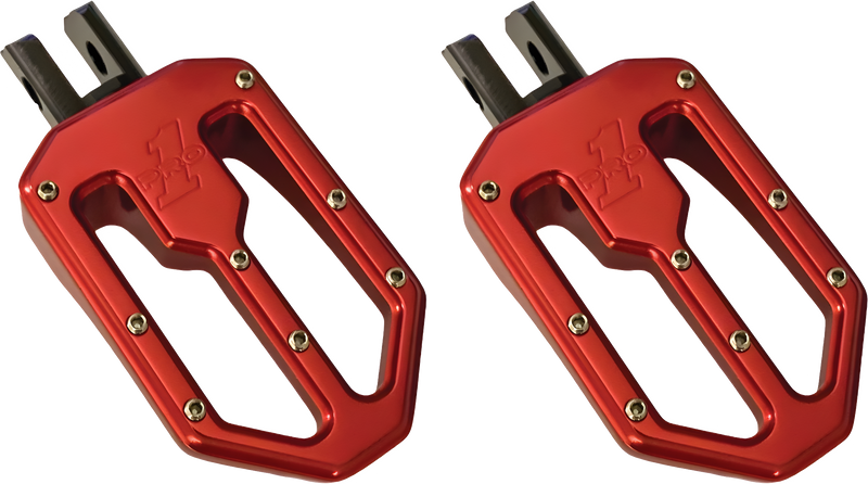 Pro One Pro Peg Moto Style - ONE M8 PEG Moto V2 RED Anodize — Harley-Davidson Street Glide, Softail Fat Boy 114, Road King Special (2017-2026)