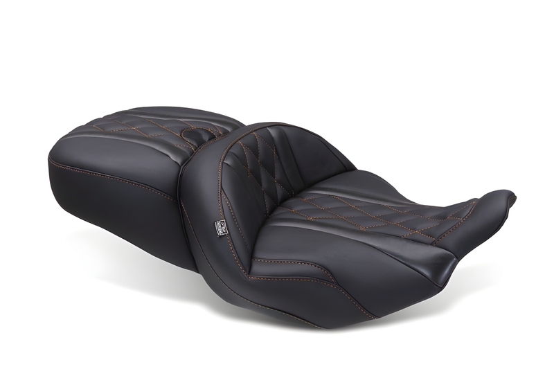 Mustang Motorcycle One-Piece 2 Up Seat — 2023-2025 Harley-Davidson Touring