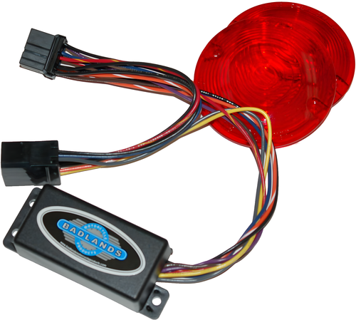 NAMZ Custom Cycle Run, Brake & Turn Signal Modules with Equalizer & Red Lens Ki… — Harley-Davidson (1997-2013)