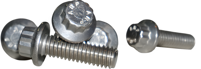 Lyndall Brakes 12 Point Rear Rotor bolts - Machined Finish 3/8-16x1