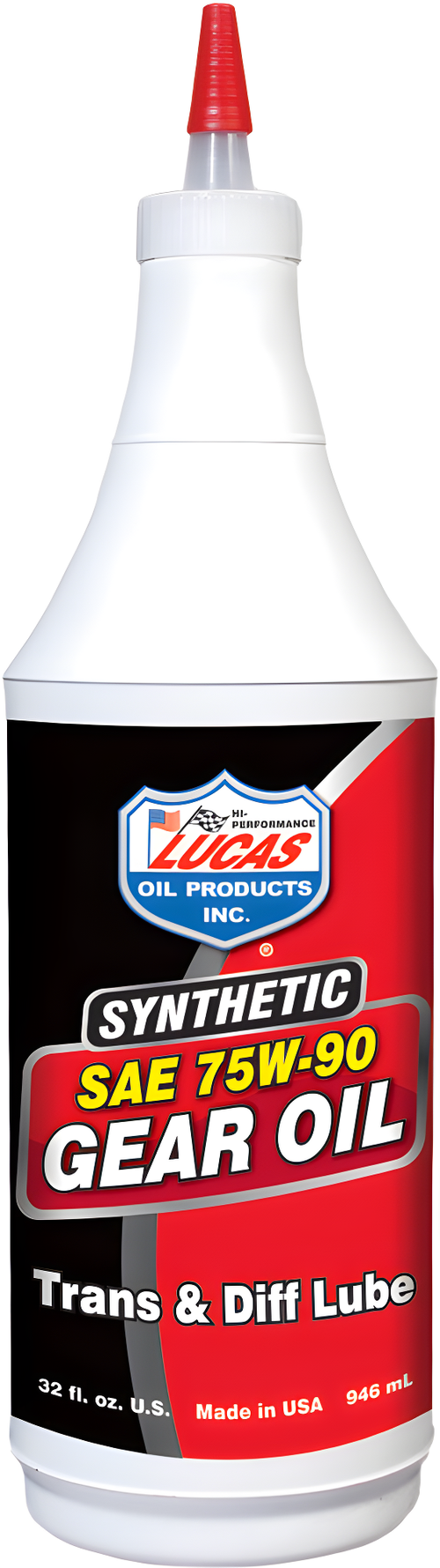 Lucas Synthetic Gear & Transmission Oil - 75w90 1 QT (12/Case Sold Ea)