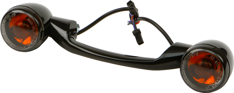 Harddrive Light Bar - Black W/Smoke Lenses — Harley-Davidson Softail Heritage Classic (1986-2016)
