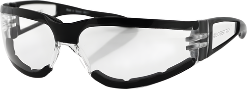 Bobster Shield II Sunglasses - Black W/Clear Lens