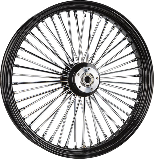 Harddrive Front Spoke Wheels - 48-SPK DD Black 26x3.5 FLT-HUB 25m AXL 00 LTR — Harley-Davidson (2000-2026)